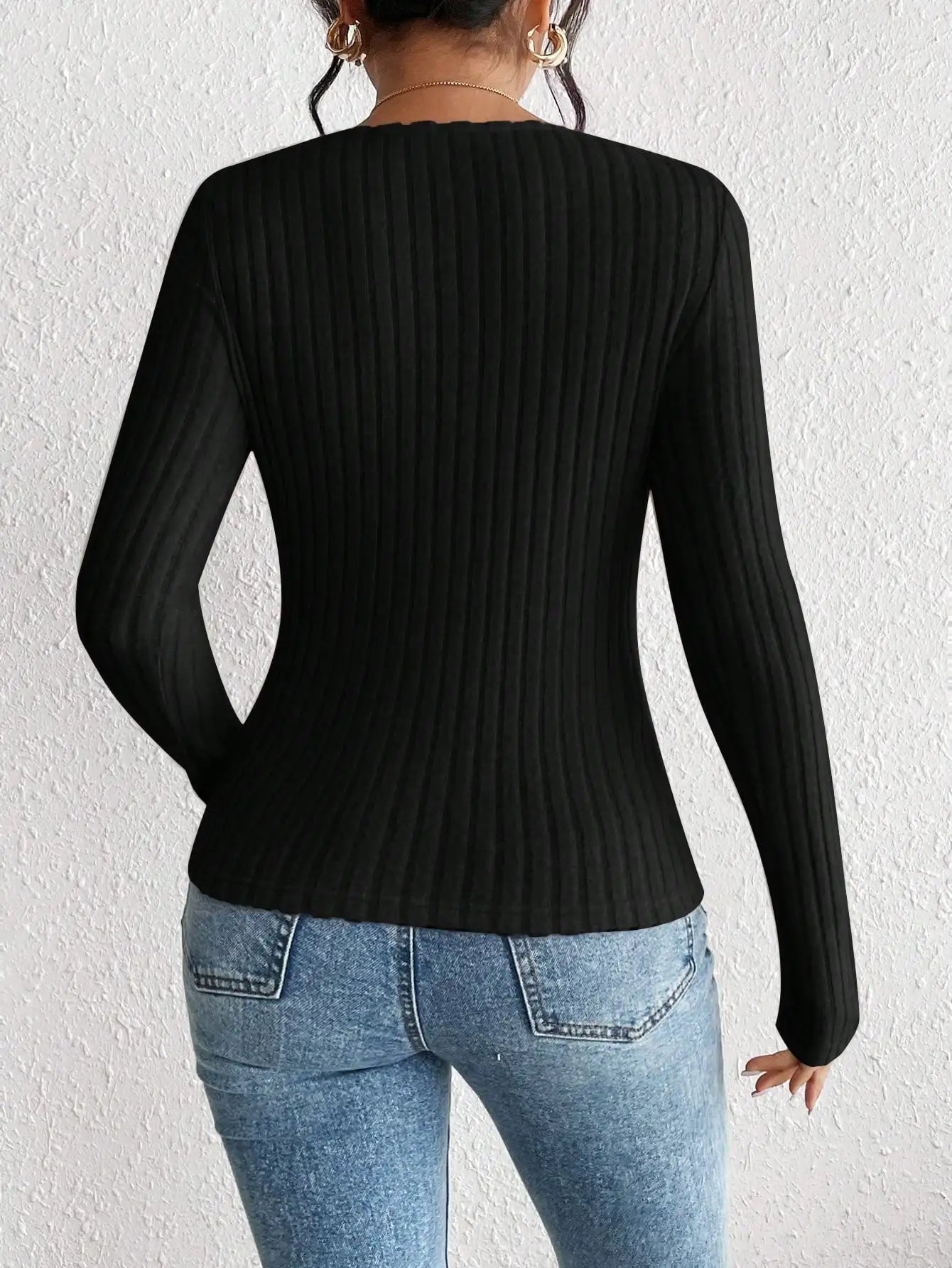 RIBBED SWEETHEART TOP