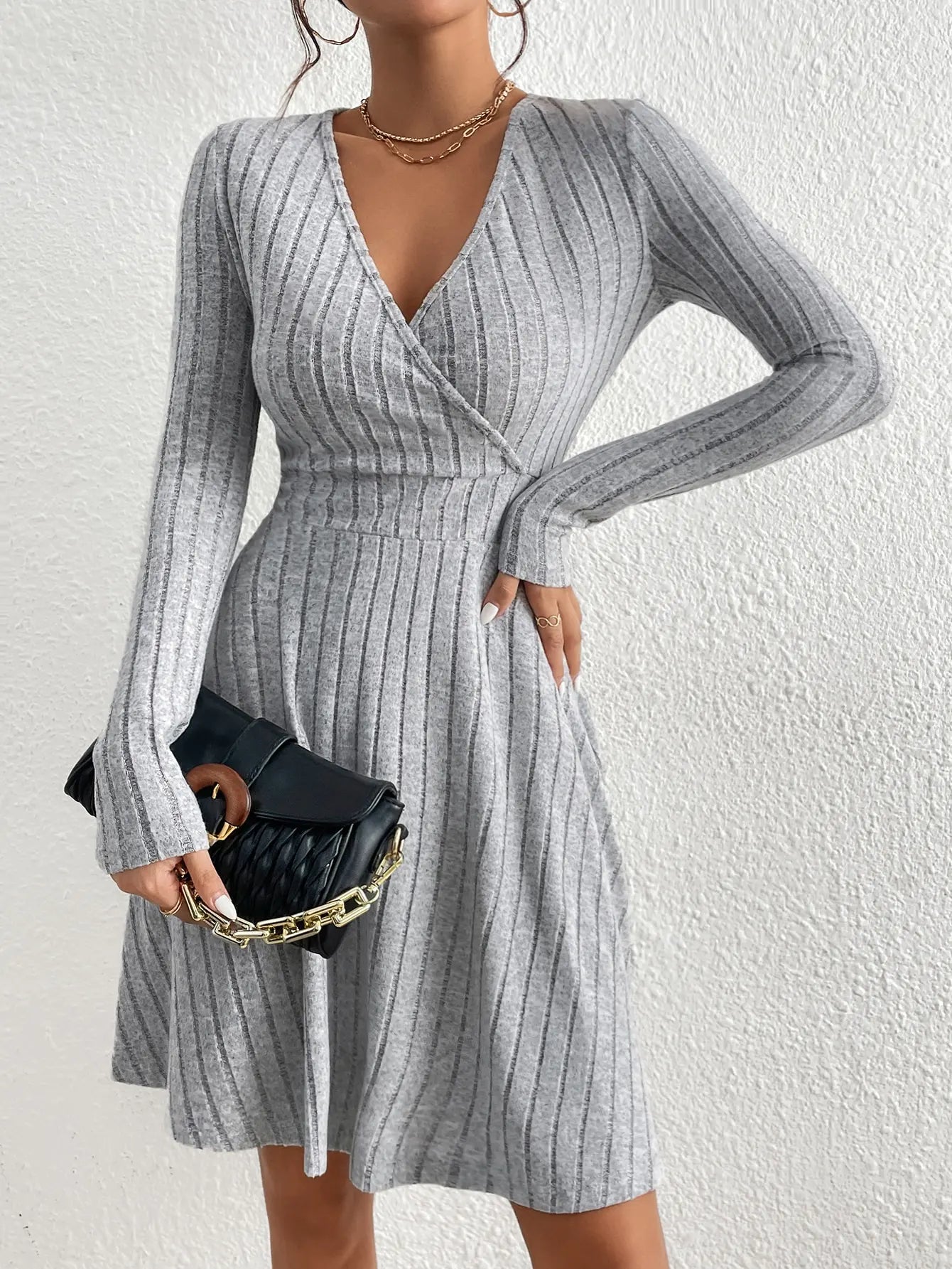 GRAY ELEGANCE DRESS