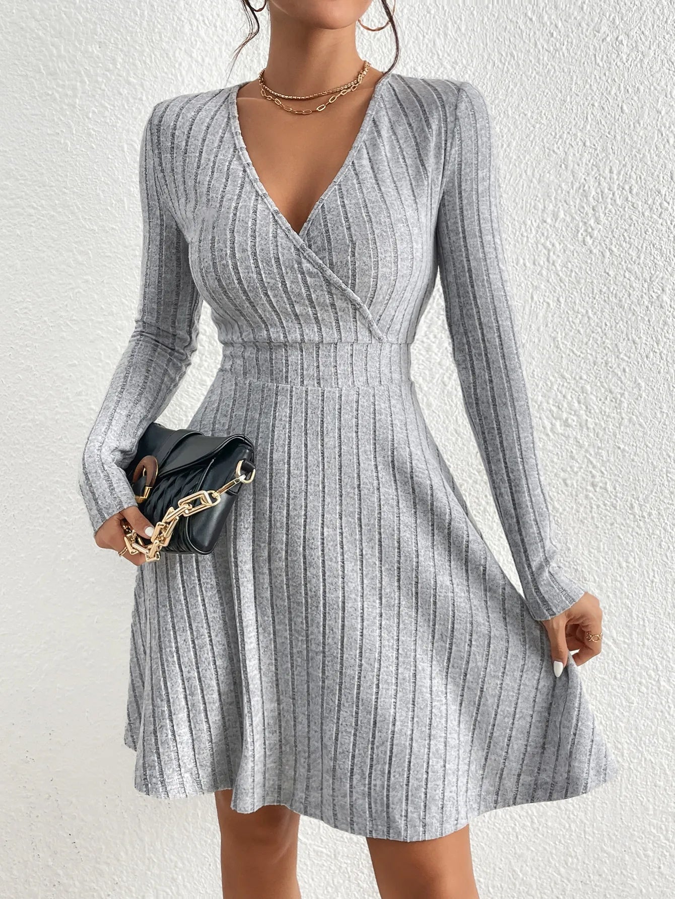 GRAY ELEGANCE DRESS